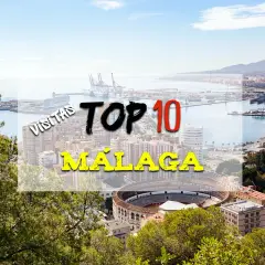 Vista panorámica de Málaga con el puerto, la ciudad y la plaza de toros. Descubre qué ver en Málaga en un día.