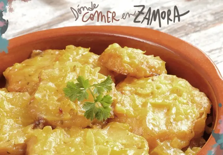Patatas a lo pobre en cazuela de barro, perfectas para saber dónde comer en Zamora bueno y barato.