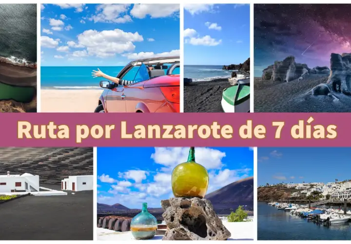 Descubre qué ver en Lanzarote en una semana: lagunas verdes, playas volcánicas, paisajes lunares y pueblos blancos.