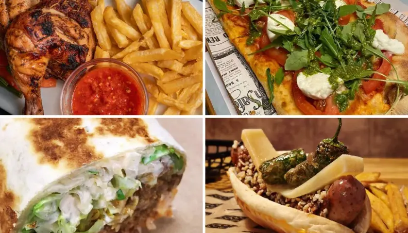 Pollo asado, pizza, burrito y hot dog. ¡Ideas para sitios para comer en Bilbao baratos y deliciosos!