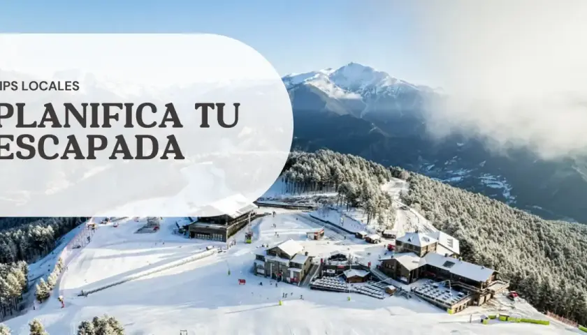 Planifica tu escapada a Andorra, con sus pistas nevadas y montañas majestuosas. ¡Un destino ideal para disfrutar del invierno!