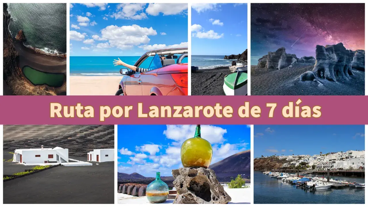 Descubre qué ver en Lanzarote en una semana: lagunas verdes, playas volcánicas, paisajes lunares y pueblos blancos.