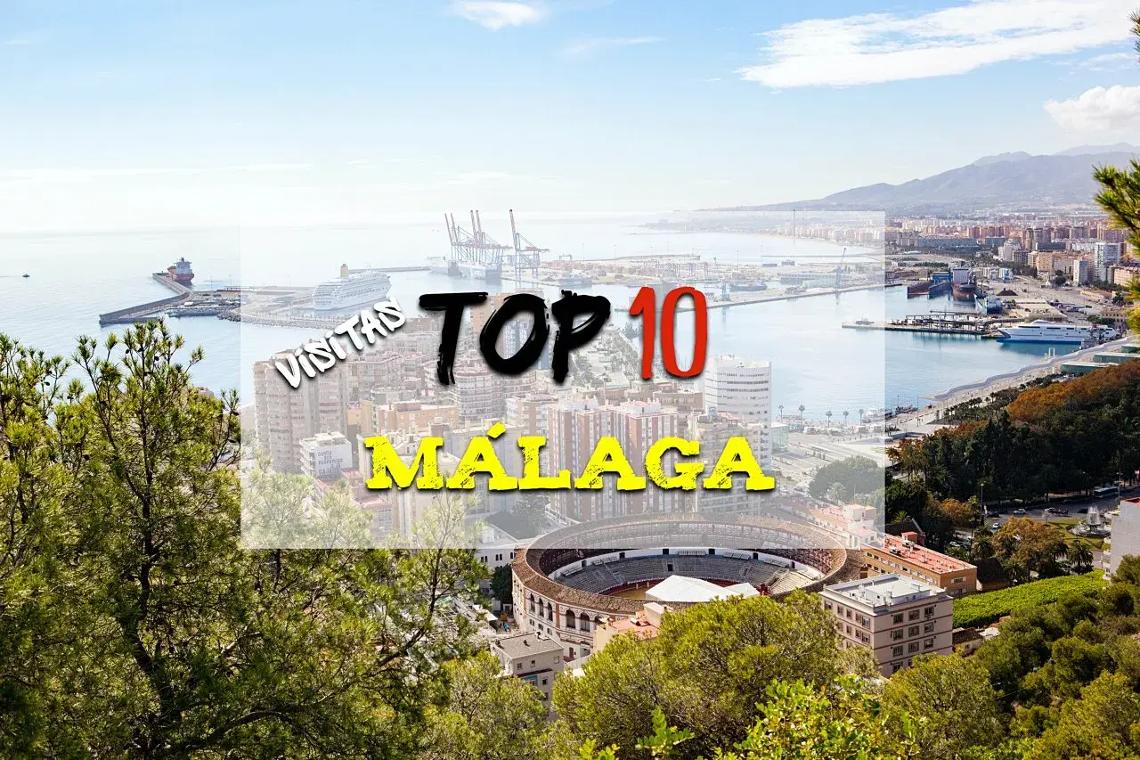 Vista panorámica de Málaga con el puerto, la ciudad y la plaza de toros. Descubre qué ver en Málaga en un día.